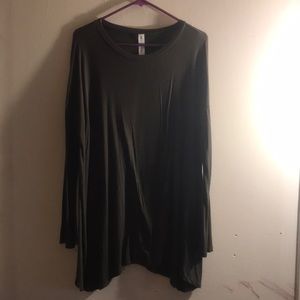 Army green long sleeve tunic